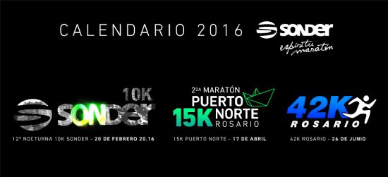 Para agendar: SONDER presenta su calendario de maratones Rosario 2016