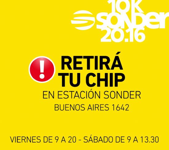 Retiro de chips + compra de anticipadas para la 1º Fiesta Running Rosario en Puerto Norte