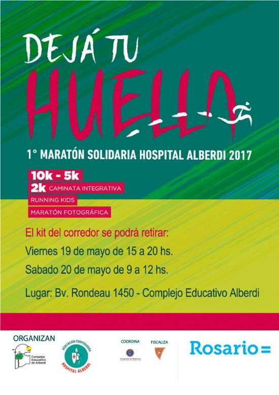 El domingo se realiza un maratón a beneficio del Hospital Alberdi