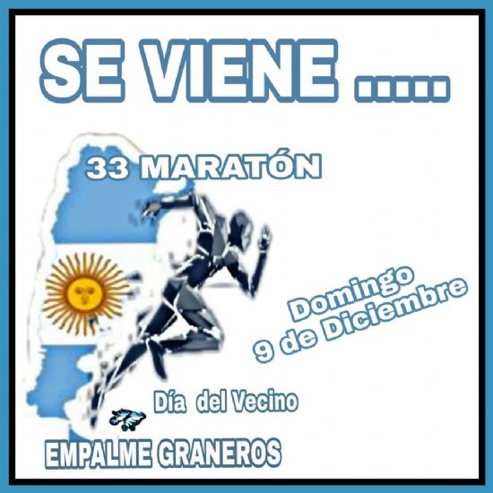  Todos a colaborar con la 33 Maratn Da del Vecino