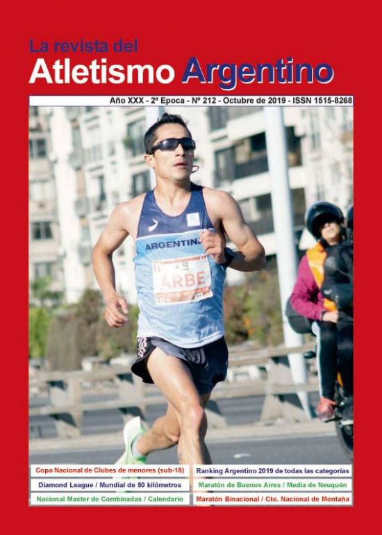 REVISTA ATLETISMO ARGENTINO Nº 212 - OCTUBRE DE 2019