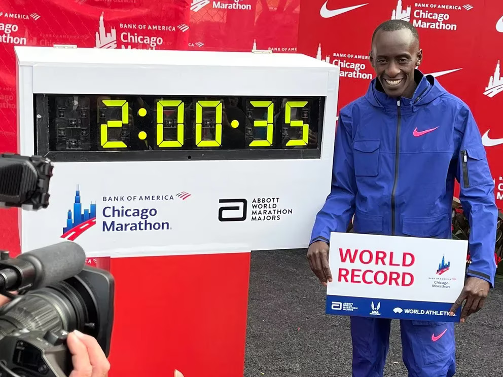 Kiptum pulveriza el rcord del mundo de maratn en Chicago
