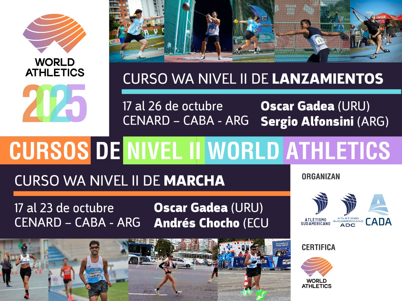 Se abren las inscripciones a los Cursos WA Nivel II de Lanzamientos y Marcha